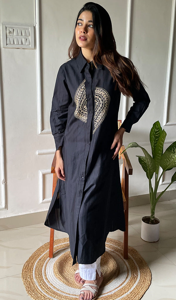 Lucknowi Handcrafted Cotton Chikankari Dress