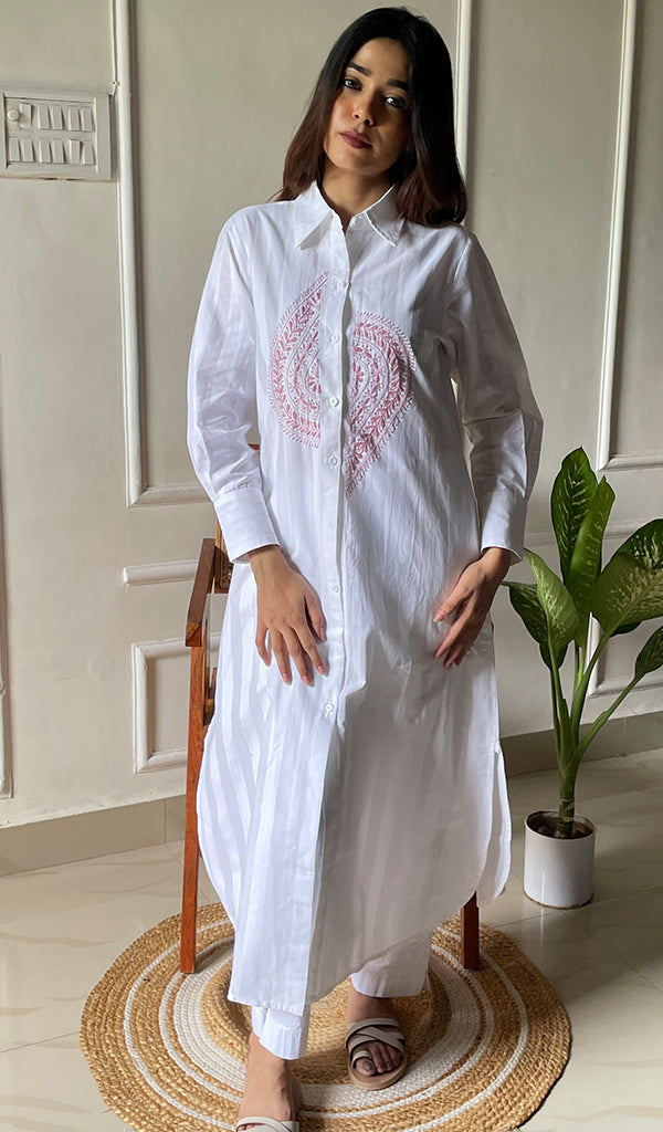 Lucknowi Handcrafted Cotton Chikankari Dress