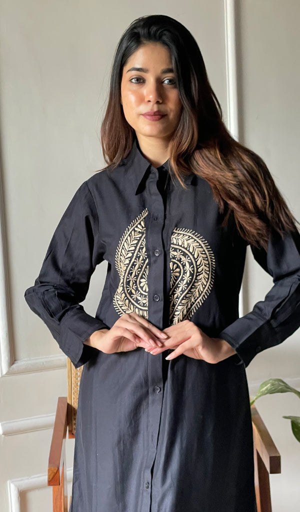 Lucknowi Handcrafted Cotton Chikankari Dress