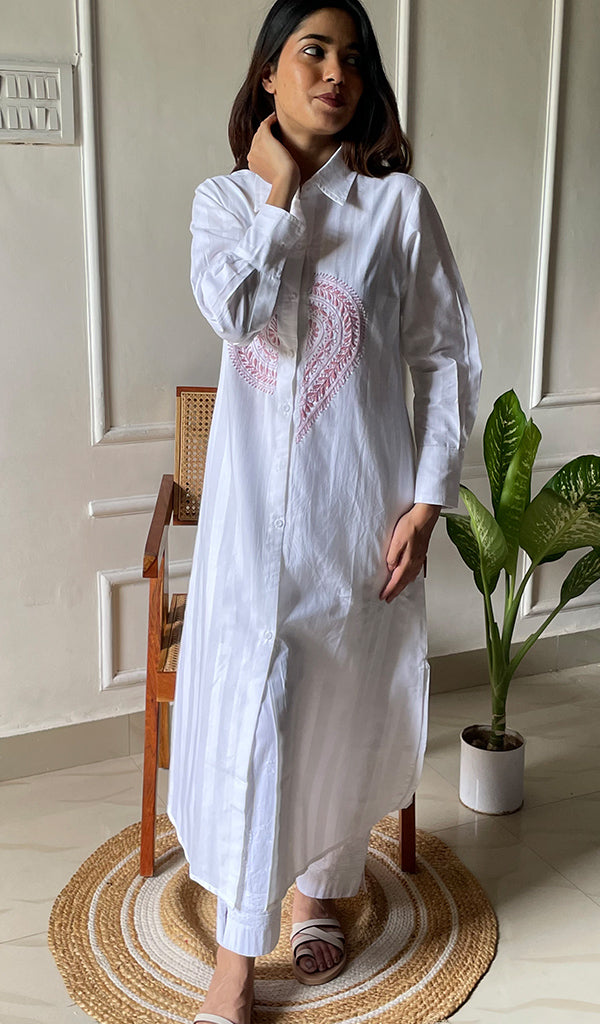 Lucknowi Handcrafted Cotton Chikankari Dress