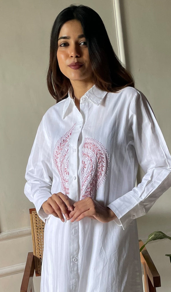 Lucknowi Handcrafted Cotton Chikankari Dress