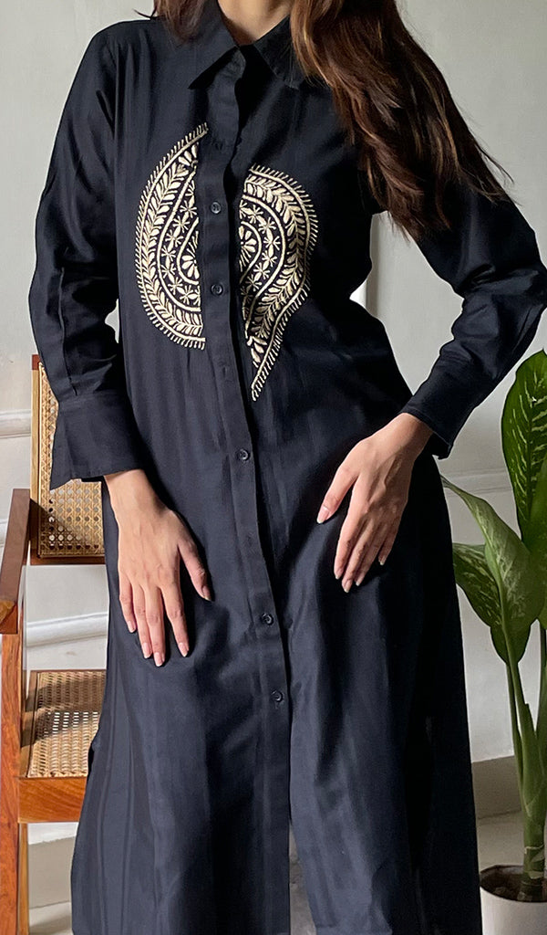 Lucknowi Handcrafted Cotton Chikankari Dress