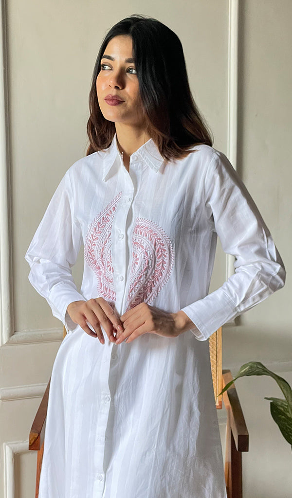 Lucknowi Handcrafted Cotton Chikankari Dress