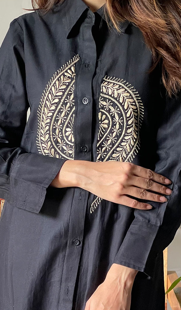 Lucknowi Handcrafted Cotton Chikankari Dress